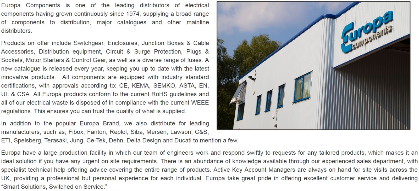 קונטקטורים מגענים מודולריים לחשמל EUROPA COMPONENTS TEXT